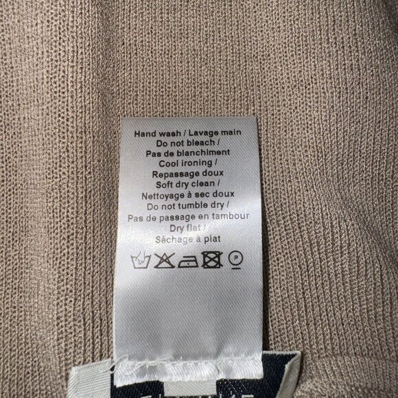 NWOT LEMAIRE Taupe Tan Second Skin Button Front Cadigan Sweater Women's X-Small - Picture 5 of 8